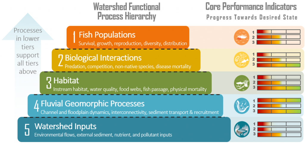 Watershed Biophysical Tiers Diagram